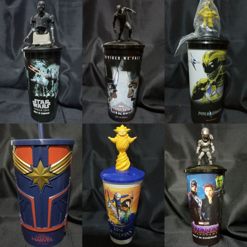 XXI TUMBLER - Avengers, Star Wars, Captain America, Power Rangers, Despicable Me, Trolls, How to Tra