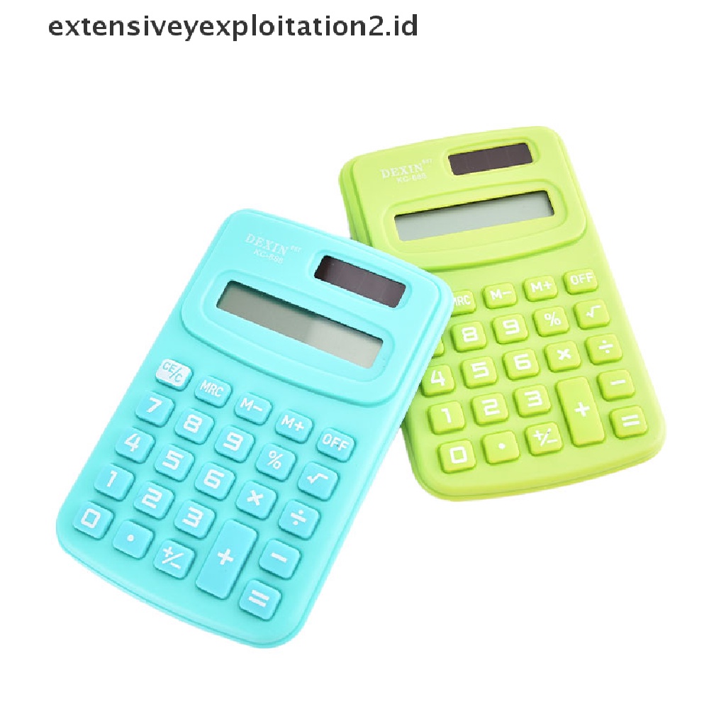 Kalkulator Mini 8 Digit Display Ukuran Saku Untuk Rumah / Sekolah / Kantor