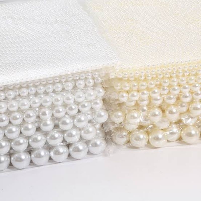 (1 Pon/450gr) Manik Mutiara Sintetis Mutsin Pearl Beads