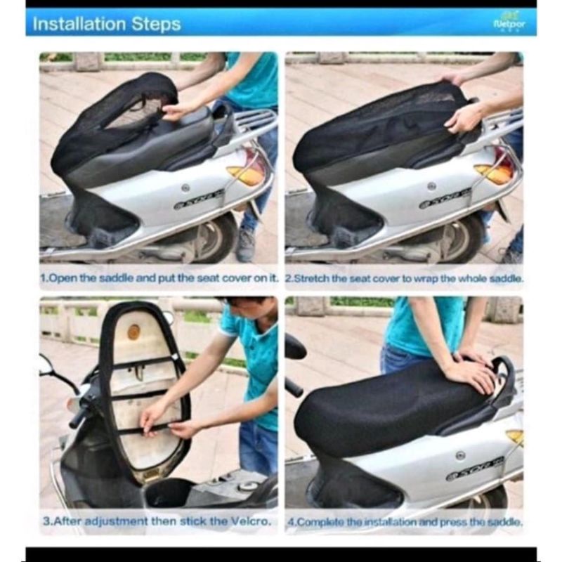 SARUNG JARING JOK JARING MOTOR TEBAL UKURAN M L XL UNIVERSAL MOTOR BISA PAKAI TAHAN PANAS HITAM ALAS