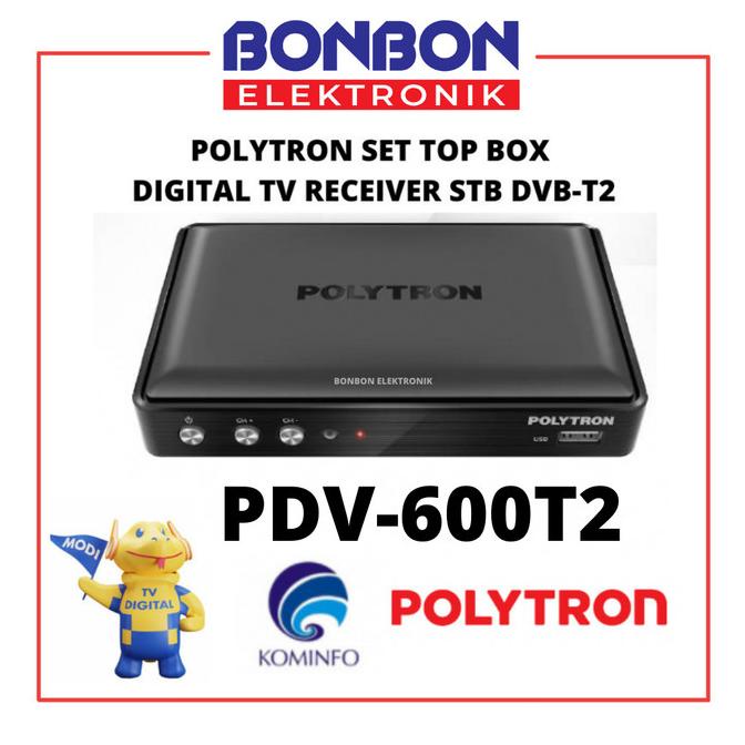 Polytron Set Top Box Pdv-600T2 Dvb T2 Tv Digital