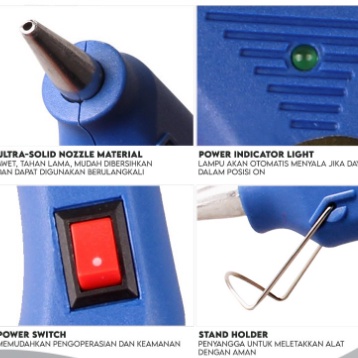 Glue Gun Lem Tembak Tombol KECIL 20 watt
