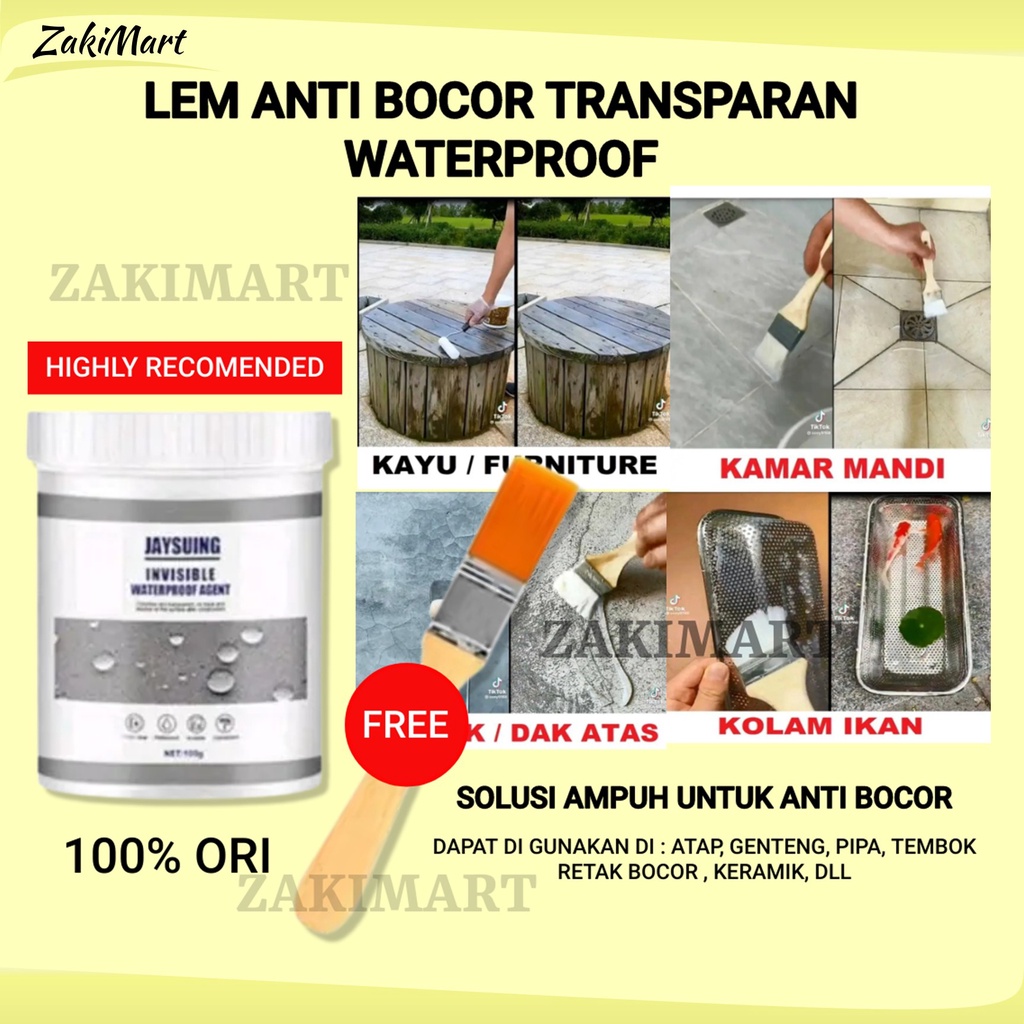 Jaysuing Cat Anti Bocor-Lem Spray Transparan Anti Bocor Kamar Mandi Keramik