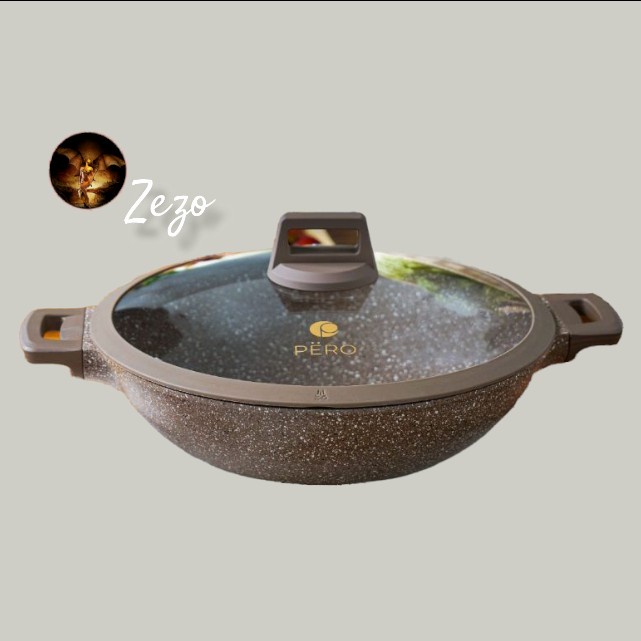 Panci Wajan Pero Wok Pan 2 Handle 32 Cm