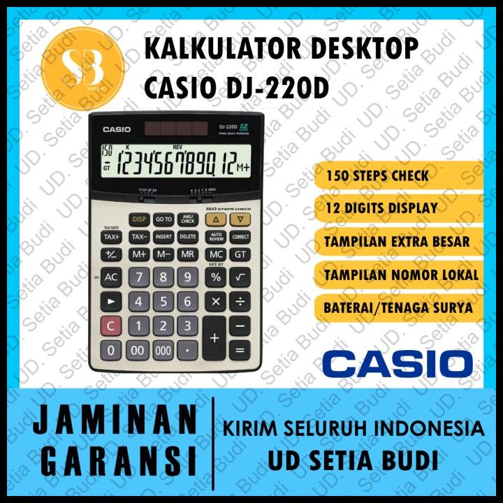 

Kalkulator Casio Dj-220D Baru Dan Asli