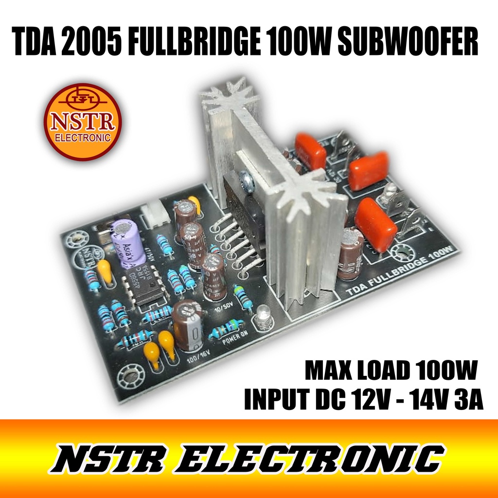 TDA 2005 Fullbridge  Amplifeir fitur subwoofer