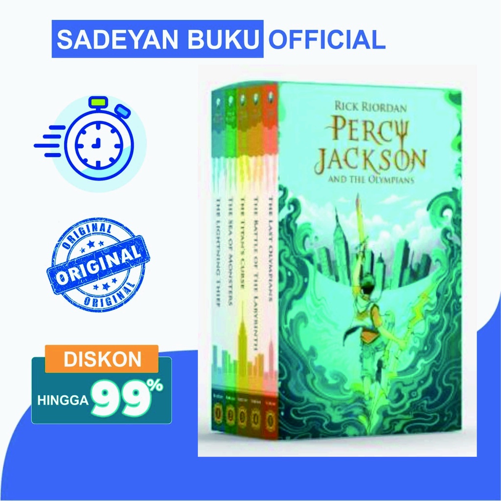 Jual Boxset Percy Jackson And The Olympians Rick Riordan Mizan