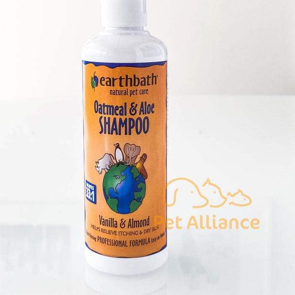 Earthbath Oatmeal & Aloe Shampoo Dog Cat Anjing Kucing REPACK 200ml