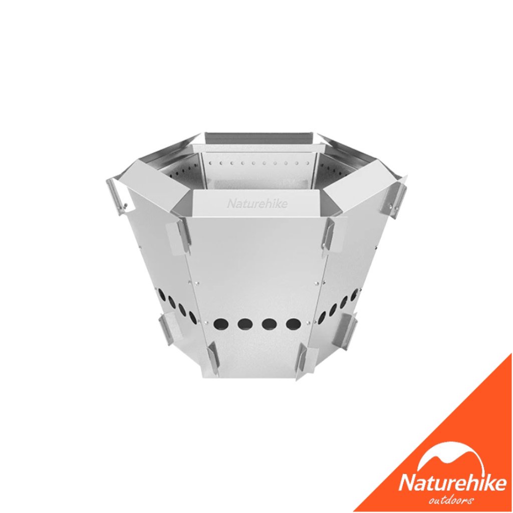 Naturehike NH21SK002 Kompor Kayu Bakar Portable Folding Fire Rack Fire Pit