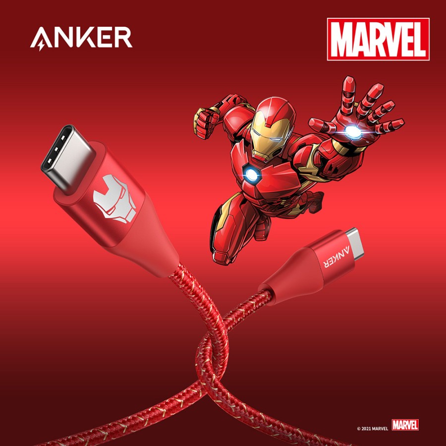 Kabel Anker x Marvel PowerLine+ II USB-C to USB-C Cable 6ft A9549