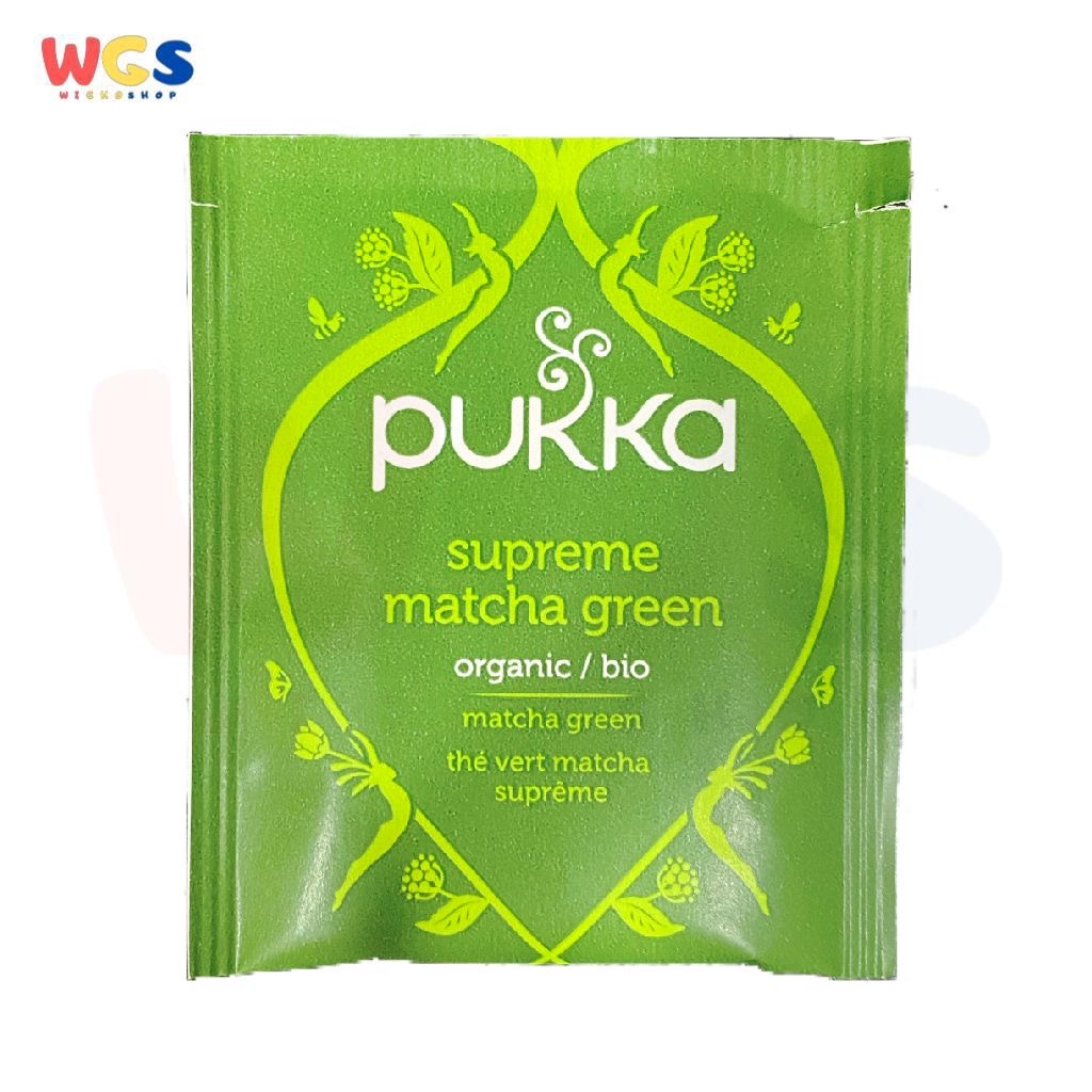 Pukka Supreme Matcha Green Organic Whole Leaf Green Tea Bag 1.5g