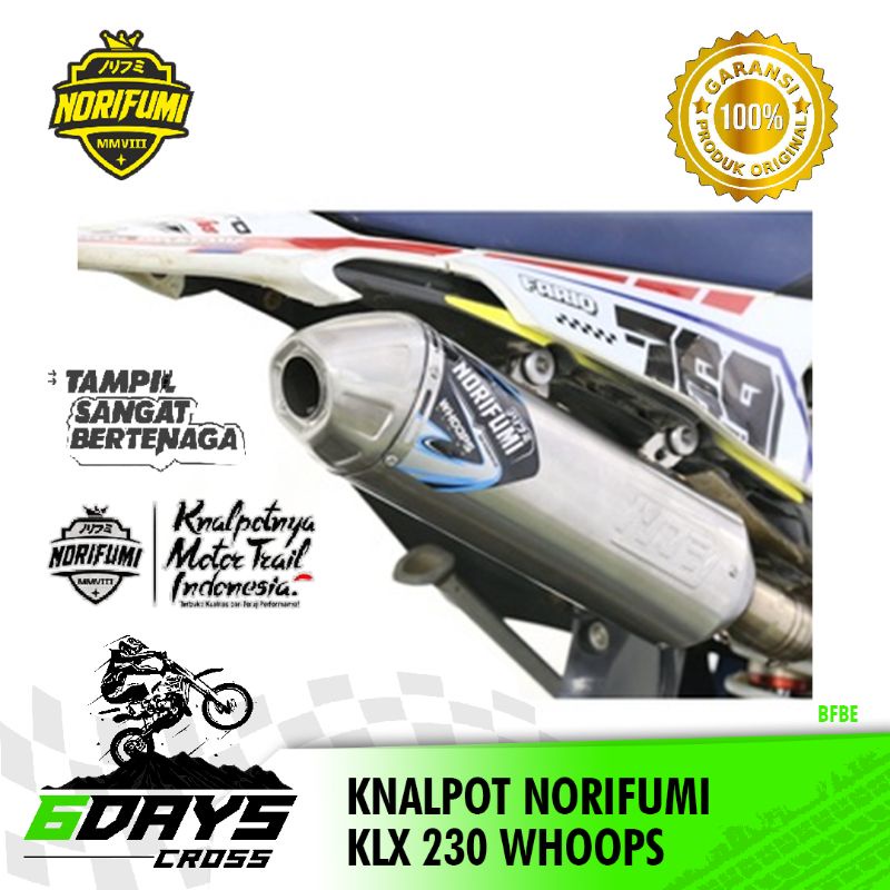 KNALPOT NORIFUMI KLX 230 WHOOPS