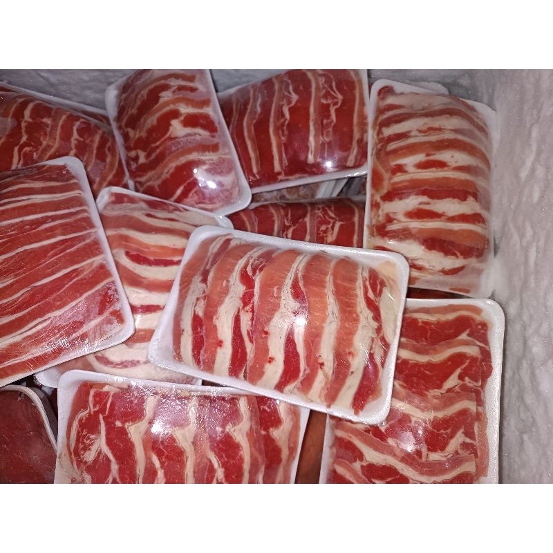 

DAGING SAPI SLICE PREMINUM / SHORTPLATE / US BEEF SLICE 1 KG - HARGA SPECIAL !