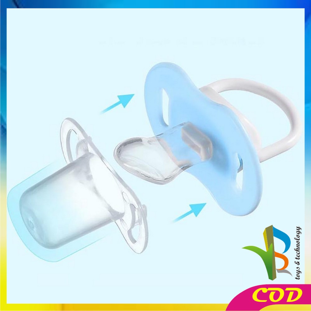 RB-C46 Empeng Bayi | Dot Bayi Bulat / Datar | Baby Pacifier / Soother | Kompeng Bayi Food Grade