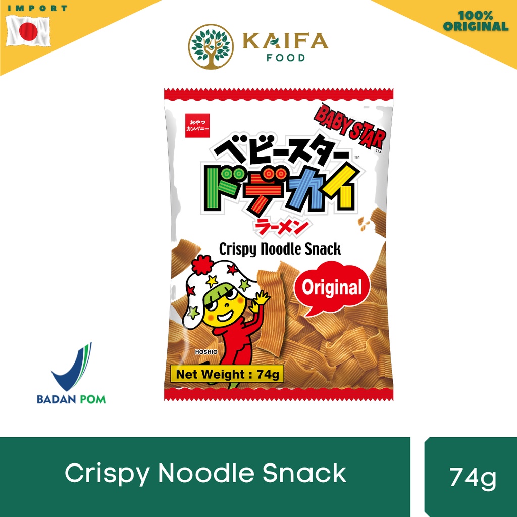 

OYATSU BABY STAR SNACK MIE LEBAR RASA ORIGINAL 74 gr dan 37 gr