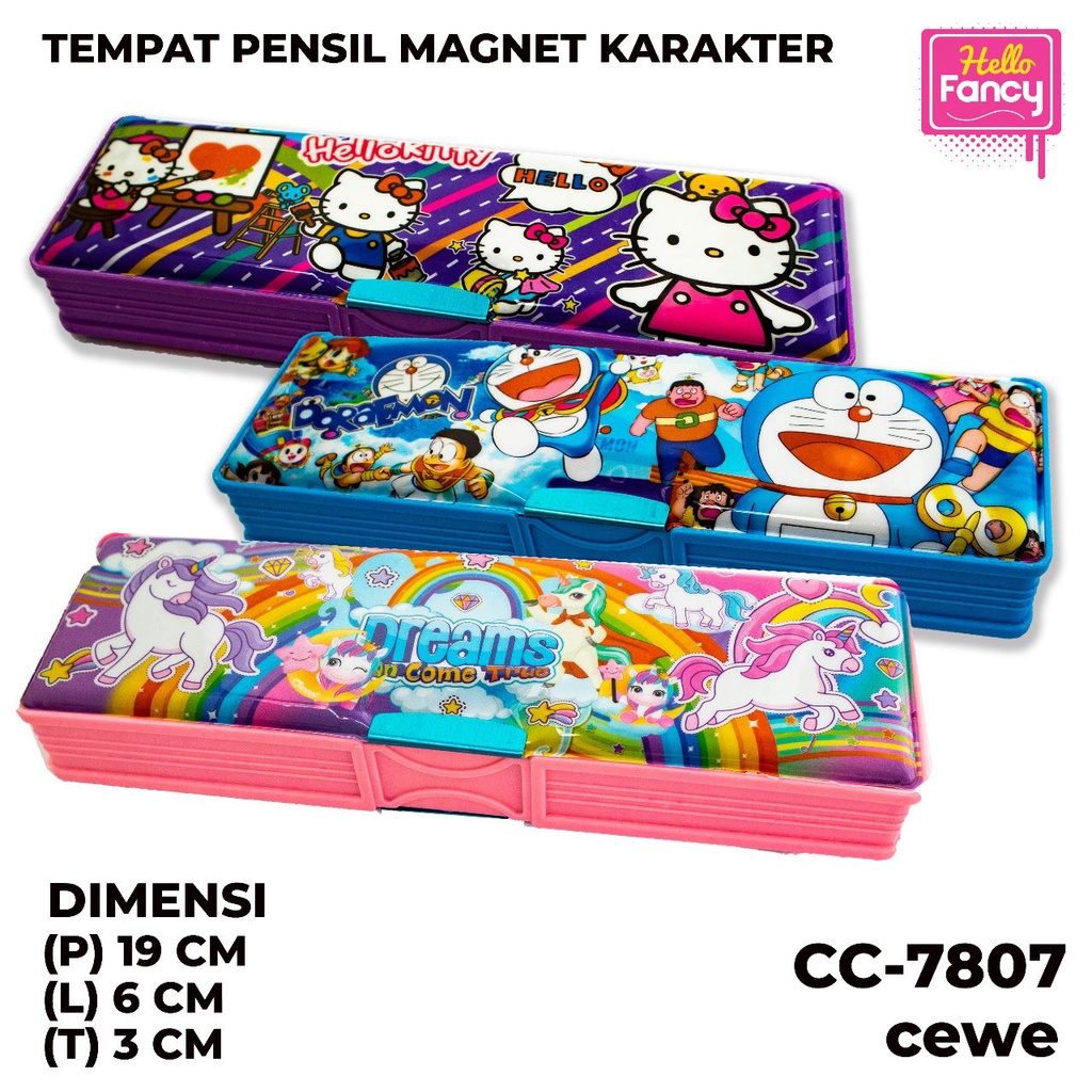 

Tempat Pensil Magnet Karakter 2 Sisi / Kotak Pensil Magnet CC-7807