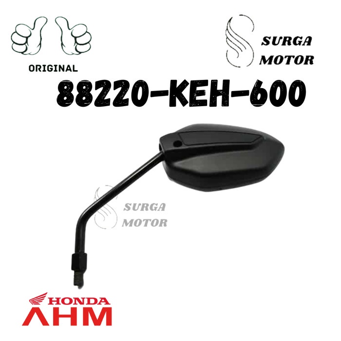 KACA SPION SEPION KIRI HITAM CRF 150L 150 L CRF150 K84 ORI HONDA AHM