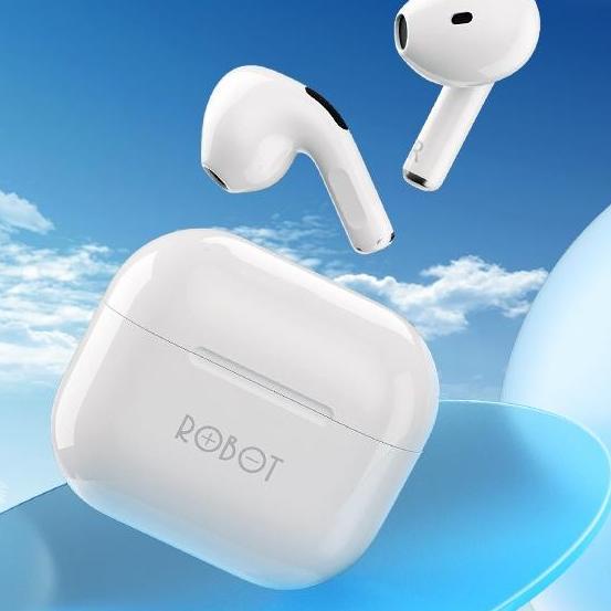 ROBOT TWS Bluetooth Headset Airbuds T50 - Putih