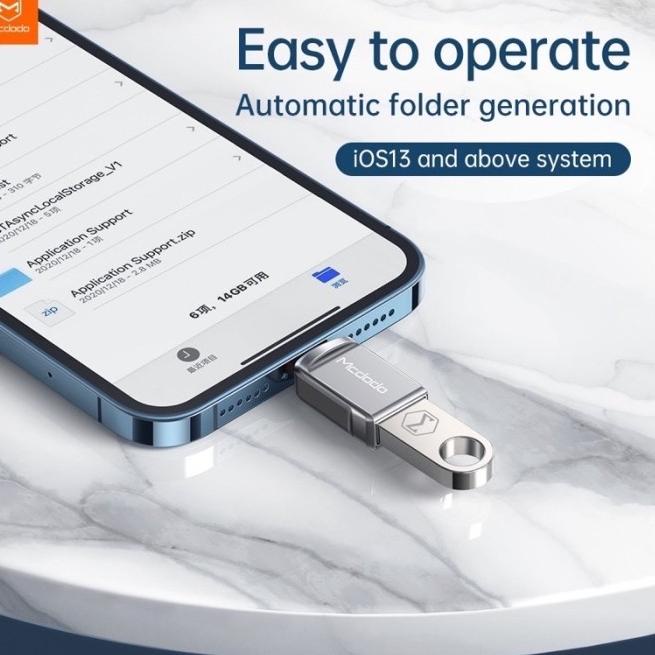 MCDODO IPHONE OTG USB ADAPTER OTG USB FOR IPHONE SUPPORT IOS 13