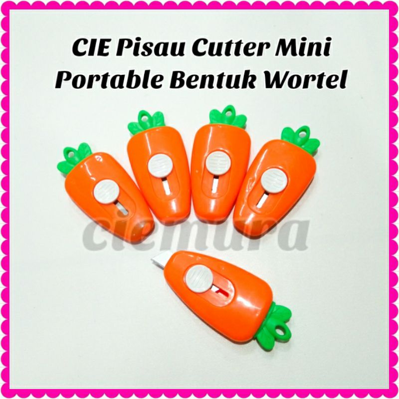 

CIE Pisau Cutter Mini Portable Bentuk Wortel