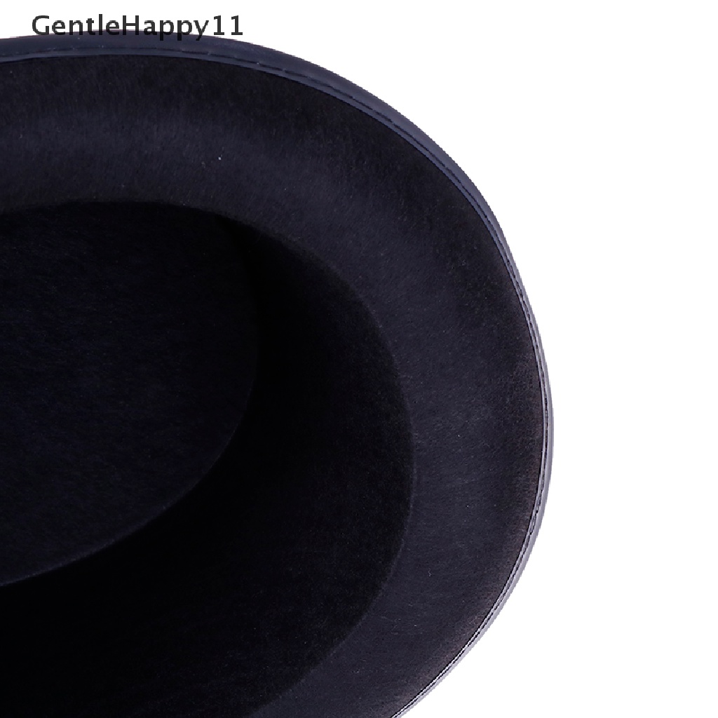 Gentlehappy Black Top Hat Kostum Pesulap Tuxedo Mat Hatter Pernikahan Pesta Natal Formal id