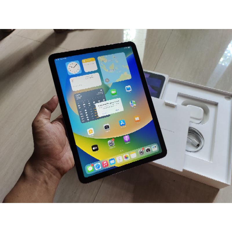 ipad air 5 m1 64gb wifi fullset mulus