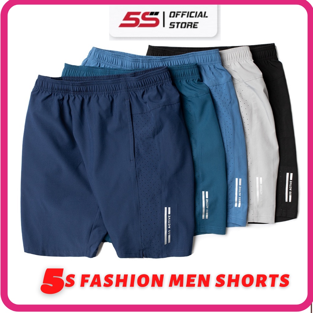 5S FASHION MEN SHORTS, 5S FASHION 5S ACTIVE, 5S MEN SHORTS celana pendek olahraga parasut mikro runn