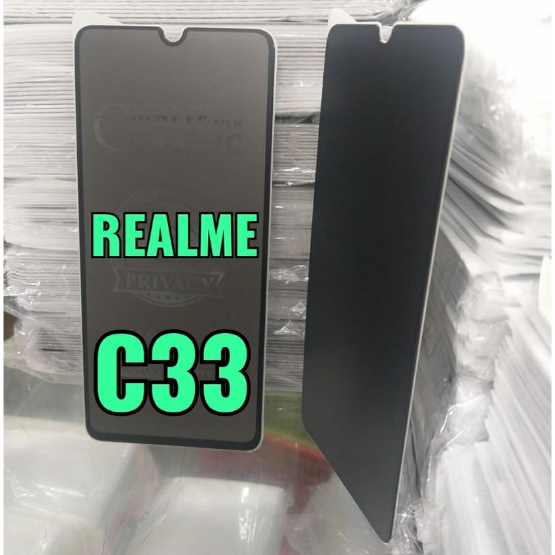 TEMPERED GLASS CERAMIC MATTE PRIVACY ANTI SPY REALME C33