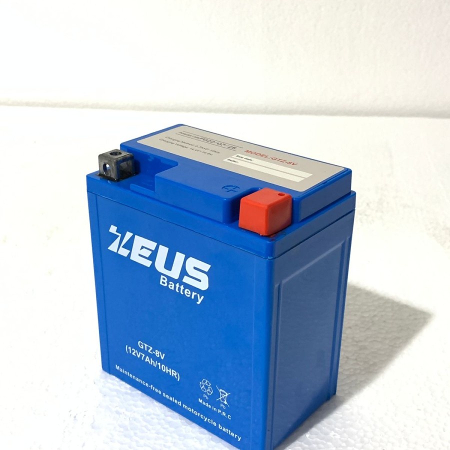 ZEUS BATTERY AKI ACCU MOTOR MOGE GTZ-8V MBTX7U - 8AH (GARANSI 1 TAHUN)