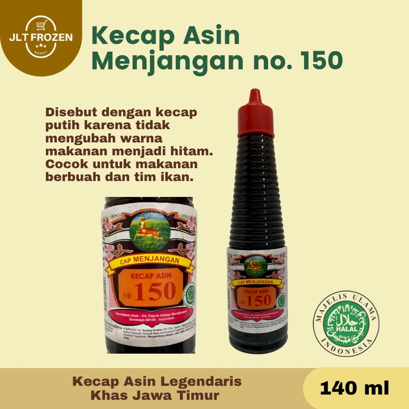 

KECAP ASIN MENJANGAN NO. 150 HALAL - 140ml