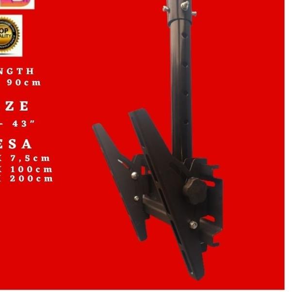 bracket tv gantung / braket tv gantung / bracket tv gantung plafon 43"