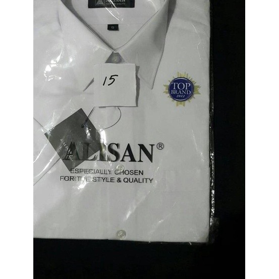 kemeja Alisan Lengan pendek putih - 14