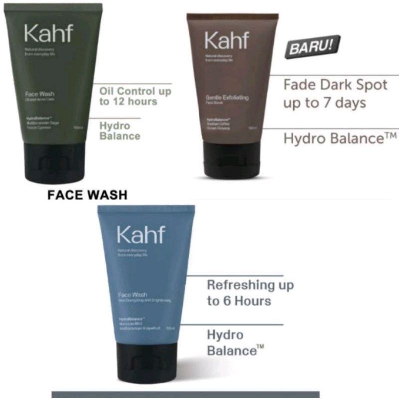 Jual KHAF Facial wash All variant 100ml Shopee Indonesia