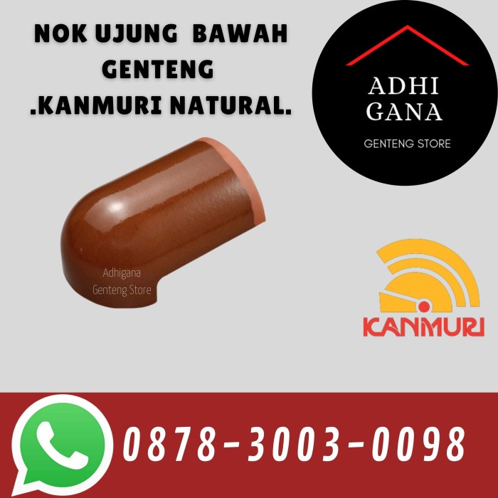 Nok Ujung Bawah Genteng Kanmuri Natural / Nok Ujung Bawah Murah