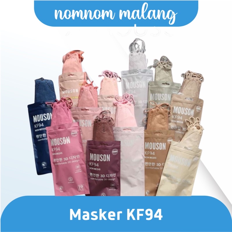 ❗️ECER❗️Masker KF94 Mouson Emboss, WeMask dan i-Care 4D