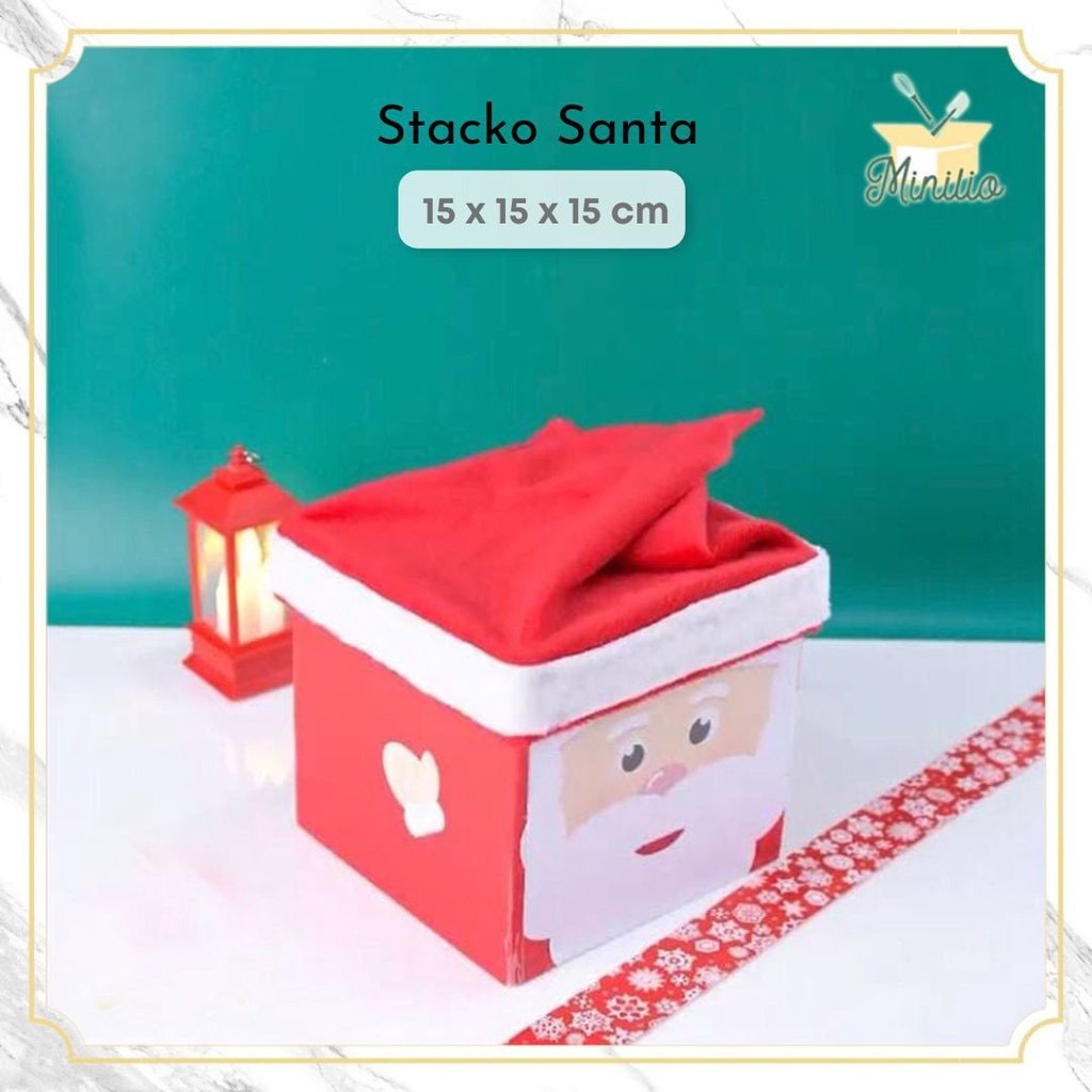 

HANYA HARD GIFT STACKO BOX KOTAK TUMPUK DUS KUE CAKE | PACKAGING HAMPERS | MOTIF NATAL CHRISTMAS