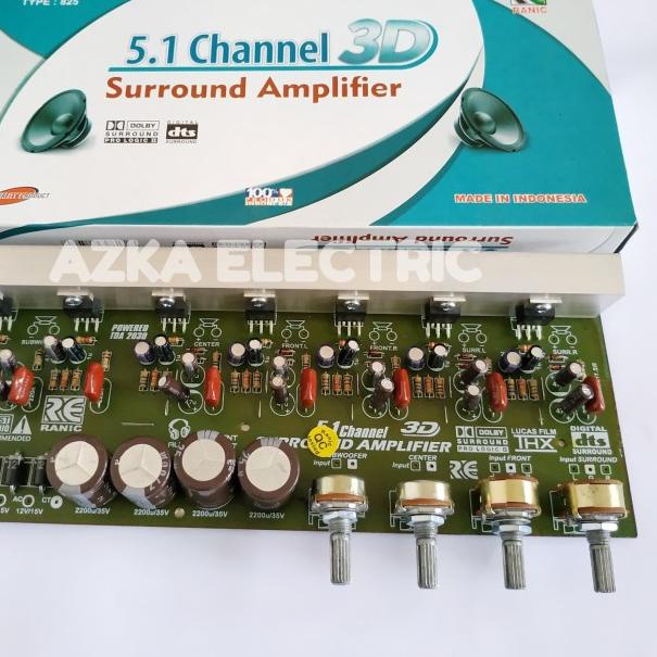 Kit Power Amplifier Aktif 5.1 Surround 3D
