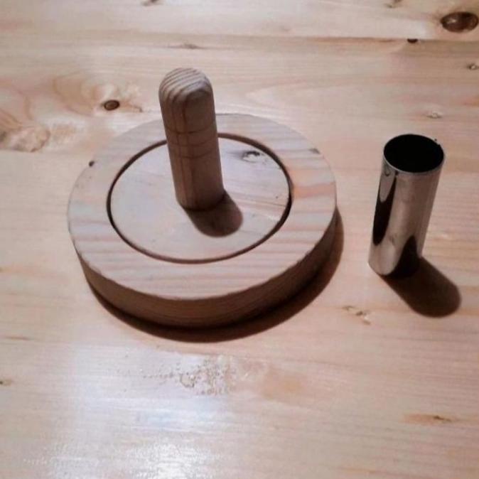 PROMO KAYU PENEKAN DONAT DAN RING PEMBOLONG DONAT / ALAT PENCETAK DONAT ORIGINAL