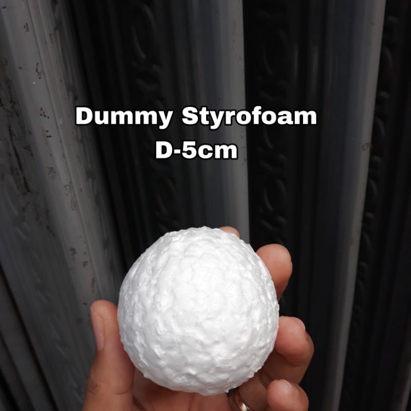 Dummy Styrofoam Gabus 5cm /Gabus Bola bulat sterofom