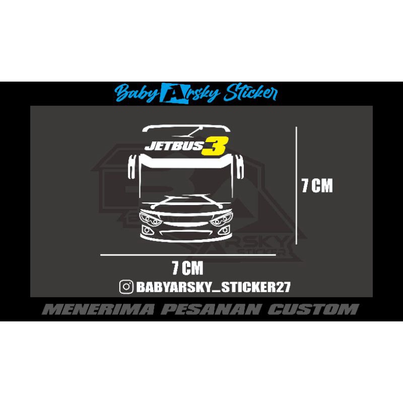 

STICKER CUTTING FACE JETBUS 3