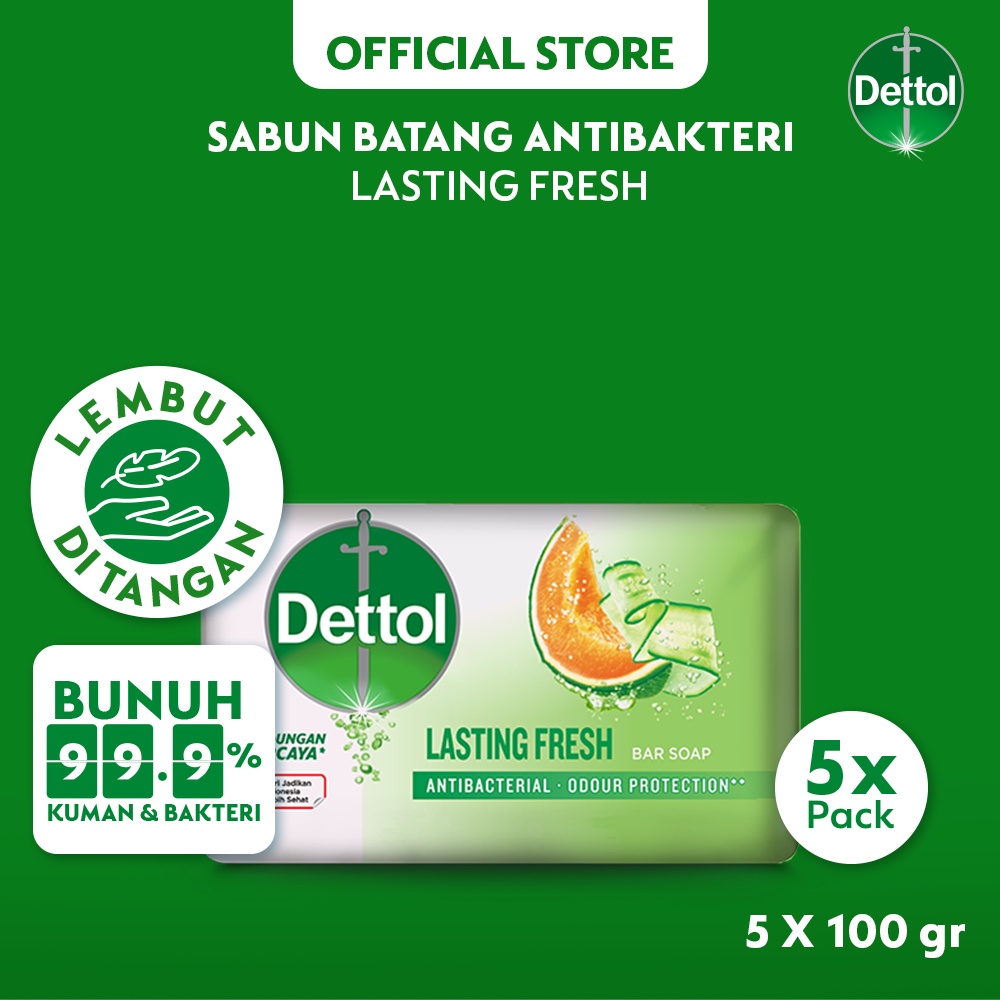 Jual Dettol Sabun Batang Anti Bakteri Lasting Fresh Gr Pcs Paket Hemat Shopee Indonesia