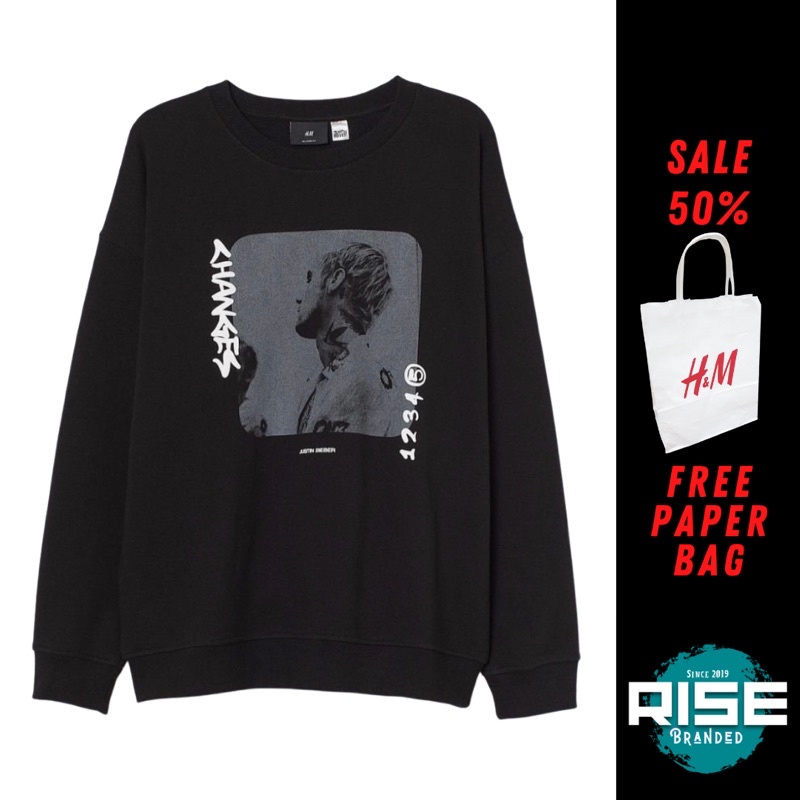 H&M Justin Bieber Changes Sweatshirt
