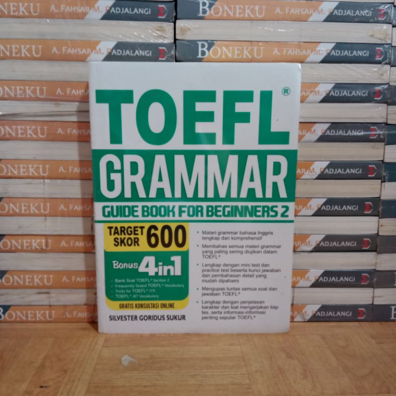 

BUKU ORIGINAL - TOEFL GRAMMAR GUIDE BOOK FOR BEGINNERS 2