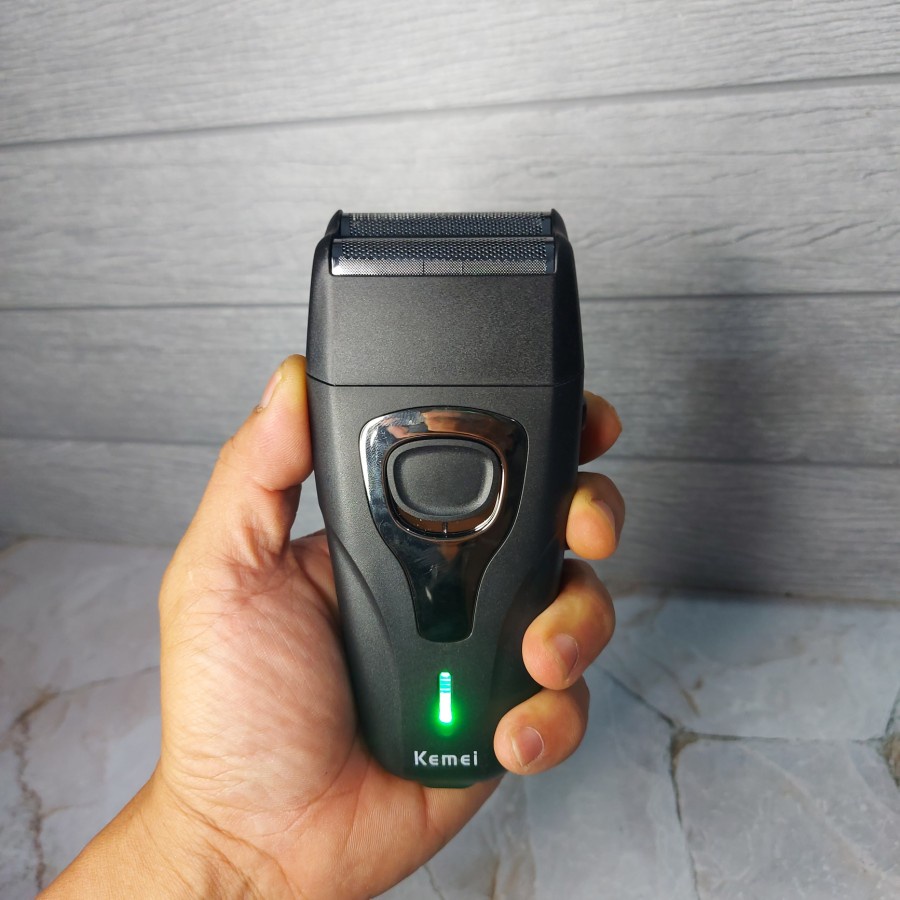 Cukuran Kumis Jenggot Cas Double Blade Charge Kemei KM 1103A ORIGINAL