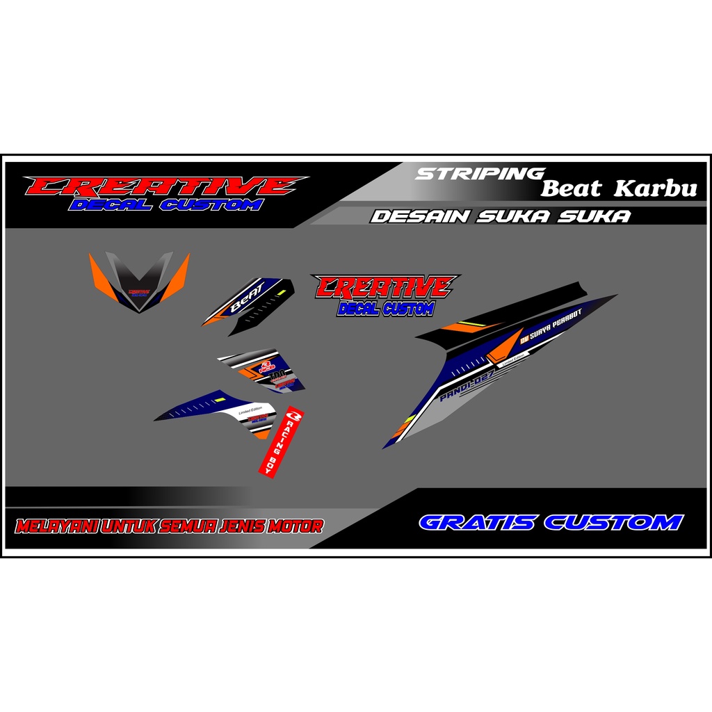 striping beat karbu road race bebas request desain