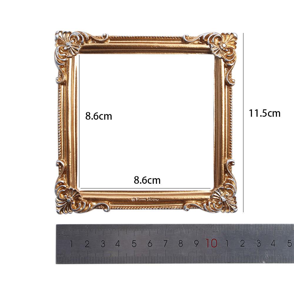 Needway  Paku Bingkai Foto Mini Persegi Dekorasi Rumah Fotografi Latar Belakang Pola Timbul Bingkai Berongga Alat Peraga Tembak