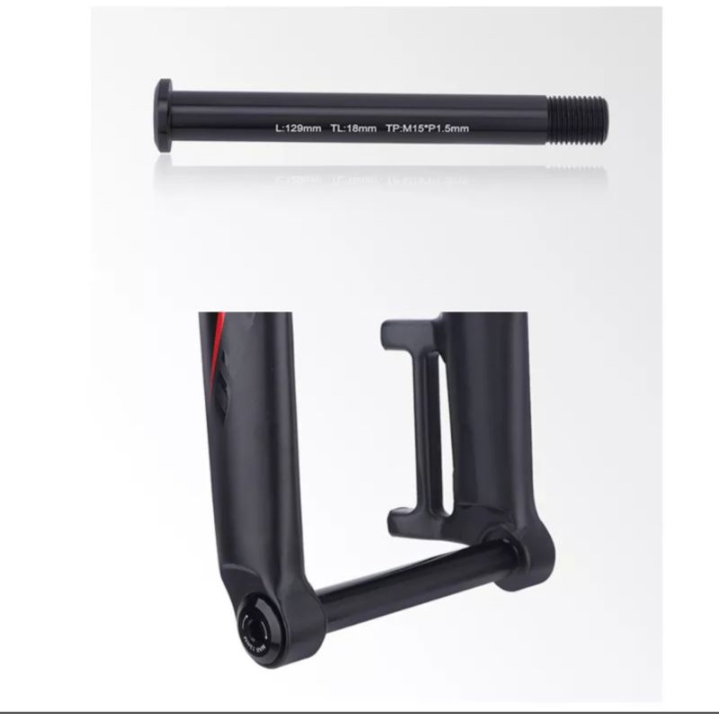 AS TA Fork 15x100mm AS Thru Axle Fork Sepeda