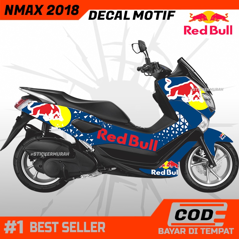 REDBULL DECAL MOTOR NMAX 2018 OLD MOTIF REDBULL KEREN DAN BERKUALITAS