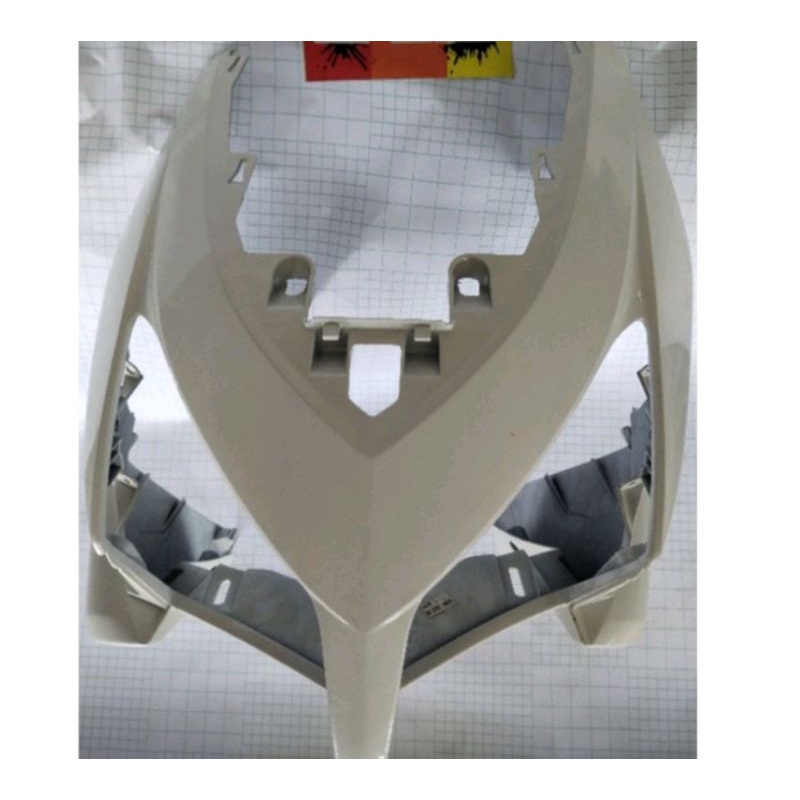 Tameng panel depan Vario 110 karbu putih ORI ahm