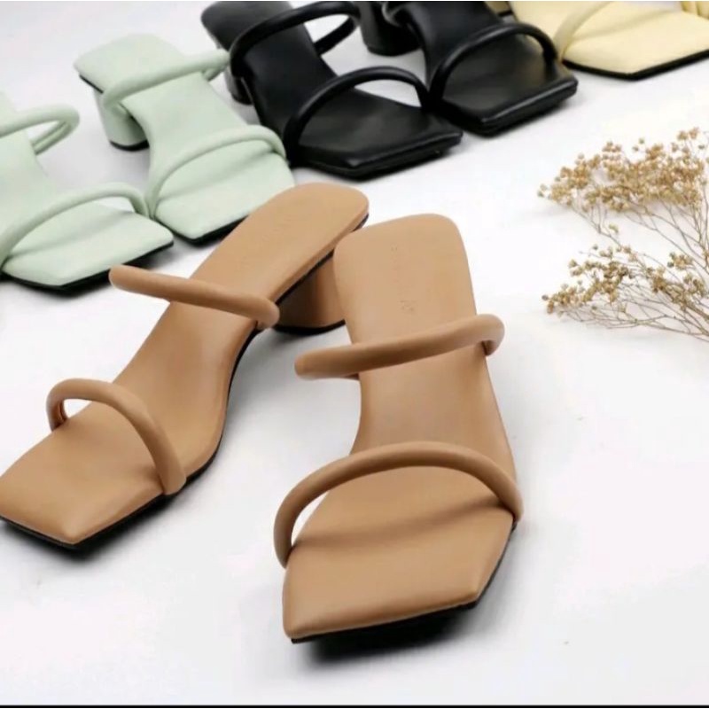 BIG SALEESandal Hak Tahu Tali Lidi 2 Busa Kotak